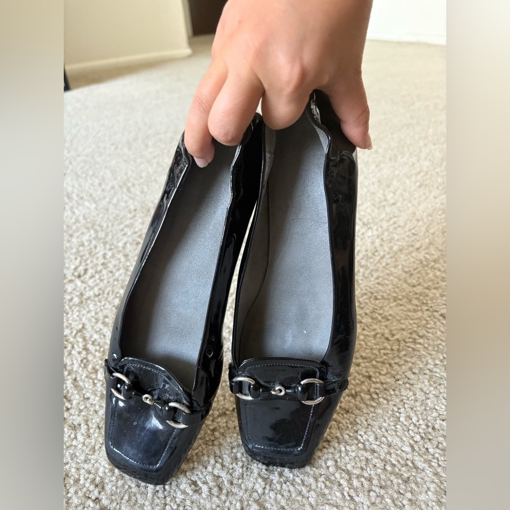 STUART WEITZMAN Horsebit Ballet Flat Loafers 8 - Picture 4 of 7
